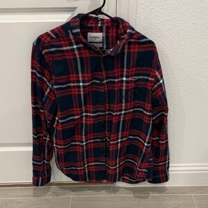 Goodfellow & Co Red and Blue Plaid Shirt